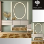 Lustro do toaletki w dwóch częściach z podświetleniem - LUMINA GLAM LED